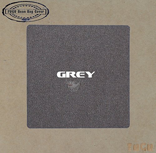 Fugu Bean Bag Chair, Premium Foam Filled 6 Xl, Protective Liner Plus Removable Machine Wash Grey Cover #TOP3