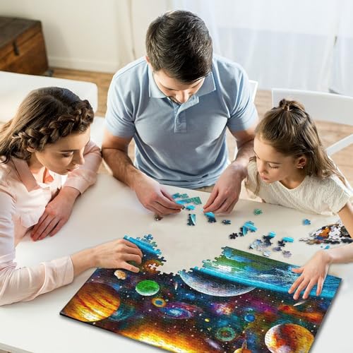 Planetary universe puzzle 1000 pièces, le cadeau en bois idéal dès 14 ans - 6