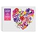 Flora Heart 750 Piece Shaped Puzzle from Galison - Vivid and Bright Puzzle Featuring The Photographic Work of Julie Seabrook Ream, Challenging and Fun, Thick and Sturdy Pieces, Makes an Amazing Gift!
