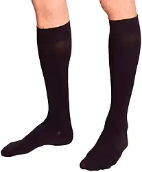 Meia Venosan 3/4 6000 Média Compressão Ponteira Fechada (20-30 mmhg) PT-Preto M