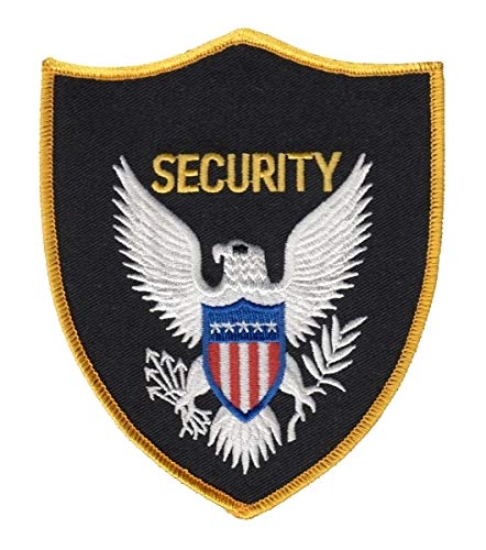 2 Pack - Security Guard, Officer Shoulder Patch, American Eagle, Embroidered