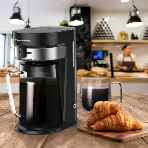 OVENTE-3-Quart-Iced-Tea-and-Coffee-Maker-with-Strength-Selector-Infuser-Chamber-Perfect-for-Iced-Coffee-Latte-Tea-Lemonade-Flavored-Water-Black-CMT215B