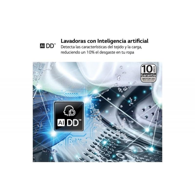 Lavadora LG F4WR6009A0W 9KG 1400RPM