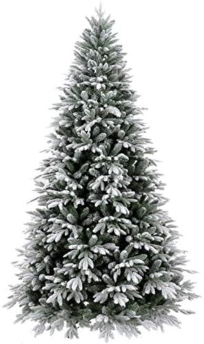 Giulia Grillo Snowy Christmas Tree 180 cm, 2531 Branches Real Touch Effect, Easy to Assemble, Thick, PE/PVC, Snowy 
