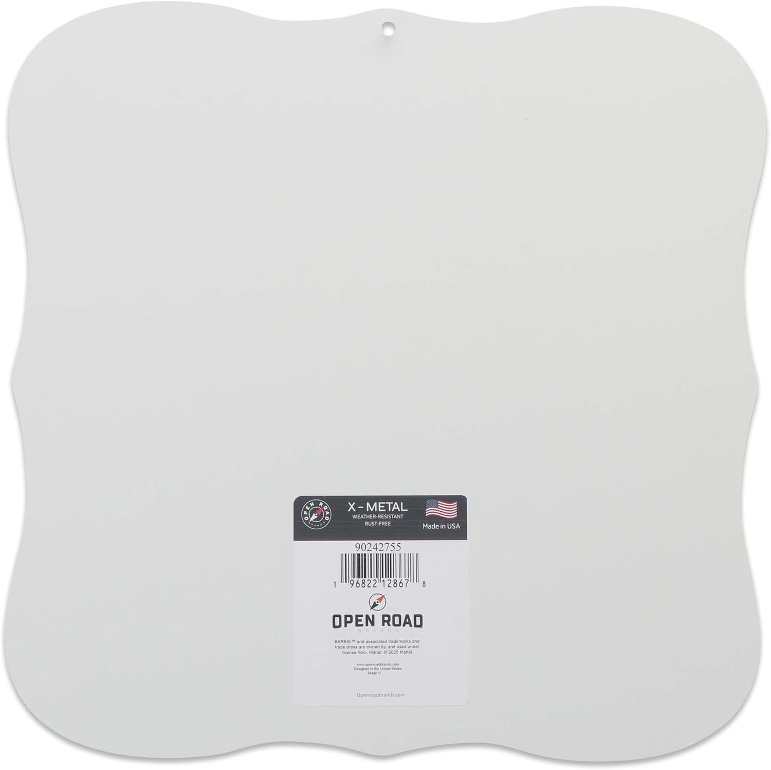 Mattel Barbie Born to Sparkle Metal Wall Decor - Fun Barbie Sign for Bedroom or Play Room