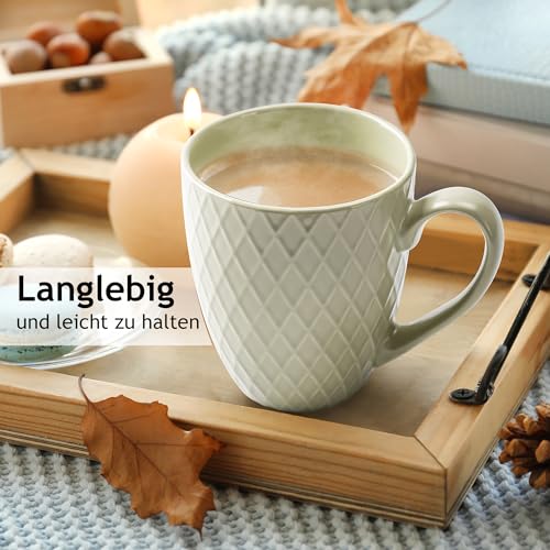 MIAMIO - Kaffeetassen Set 6 x 350 ml - Palmanova Collection (Jungle) – Bild 5