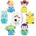 Ticiaga 7pcs Toy Inspired Story Honeycomb Centerpieces Table Topper for Birthday Party Decoration, Double Sided Cake Topper, Photo Booth Props, Toy 4th Kids Party Favor Supplies Mix of Fork, Ducky, Bunny
