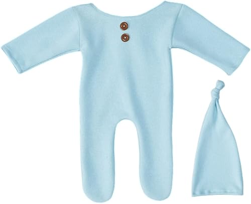 Miniatura 4 de Traje de fotografía para recién nacido, traje de bebé niño y niña, sesión de fotos de ganchillo, ropa de ganchillo, sombrero, pantalones, accesorio