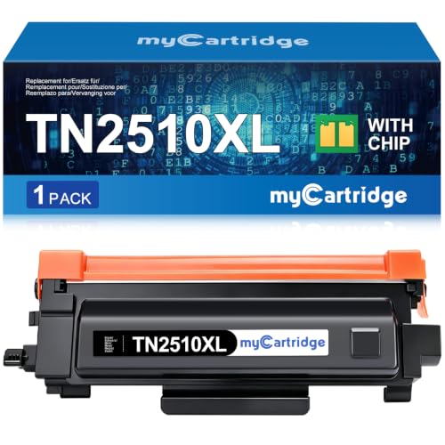 myCartridge TN2510XL TN 2510XL Cartucho de tóner Compatible para Brother MFC L2835DW HL L2400DWE DCP L2660DW DCP L2665DW HL L2445DW DCP L2620DW DCP L2627DW para TN2510 TN 2510XL (Negro 1 Pack)