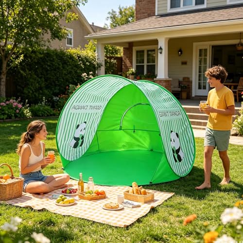 Tienda de campaña de playa para niños portátil y ligera con protección solar ideal para verano 3