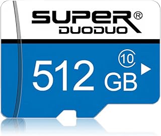 Micro SD Card 512GB Memory Card for Tachograph High Speed Micro SD Memory Card with SD Card Adapter for Smartphones,Surveillances,Action Cameras,Tablets,Drone