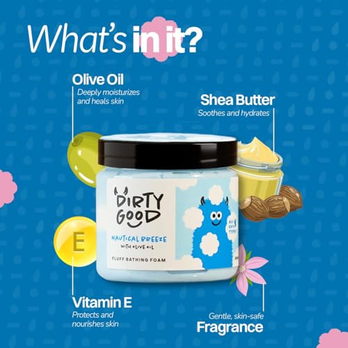 Image of Dirty Good Kids Body Wash 150g - Nautical Breeze | Bath Wash for Boys & Girls 3+ Years | Gentle & pH Balanced | Olive Oil & Shea Butter | Sulphate, Paraben & Phthalates Free