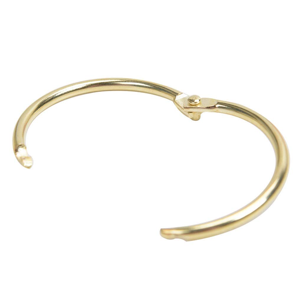 Anillos de Cortina Ganchos para Cortina de Ducha Anillos divididos, Anillos de Cortina de Ducha de Acero Inoxidable y Ganchos para Cortinas de Barras de Ducha de baño-Juego de 10 Anillo de encuadern