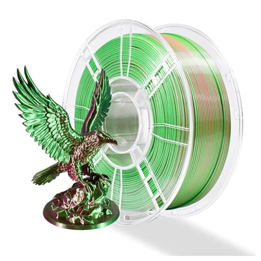 iBOSS Silk PLA Plus 3D Printer Filament, Dual Color Shiny PLA+ Filament 1.75mm, Dimensional Accuracy +/- 0.02mm, Silk Textures, 1KG Spool(2.2lbs),Widely Compatible for FDM 3D Printer(Silk Red Green)