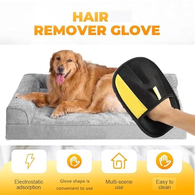 Pet Hair Removal Glove for Cats & Dogs, 2025 New Upgrade Efficient Grooming Gloves for Pet Hair, Cat Grooming Gloves for Hair Removal, Reusable Pet Hair Remover Glove (1Pcs)-oG2pRlWW
