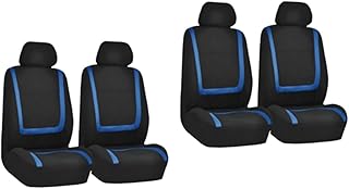 ERINGOGO 8 Peças Capas De Assento De Banco Capas De Assento Universais Capas De Assento De Luxo Protetor De Assento De Assento De Automóvel Protetores De Carro De Luxo Tapete De Assento De