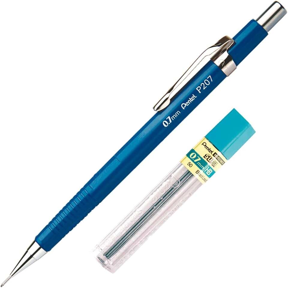 Pentel Lapiseira 0.7mm Azul + Grafite HB SM/P207-CM