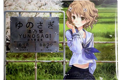 Amazon.co.jp: 花咲くいろは のと鉄道 穴水駅 クリアファイル H 岸田