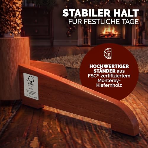 CASARIA Premium Weihnachtsbaum Künstlich XL 180cm mit Schnee – Ansicht 5
