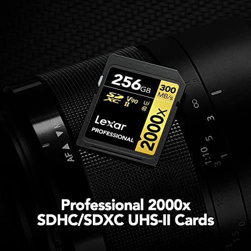 Lexar Professional 2000X 128Gb Sdxc Uhs-Ii Card, Up To 300Mb/S Read, For Dslr, Cinema-Quality Video Cameras (Lsd2000128G-Bnnnu) #TOP1