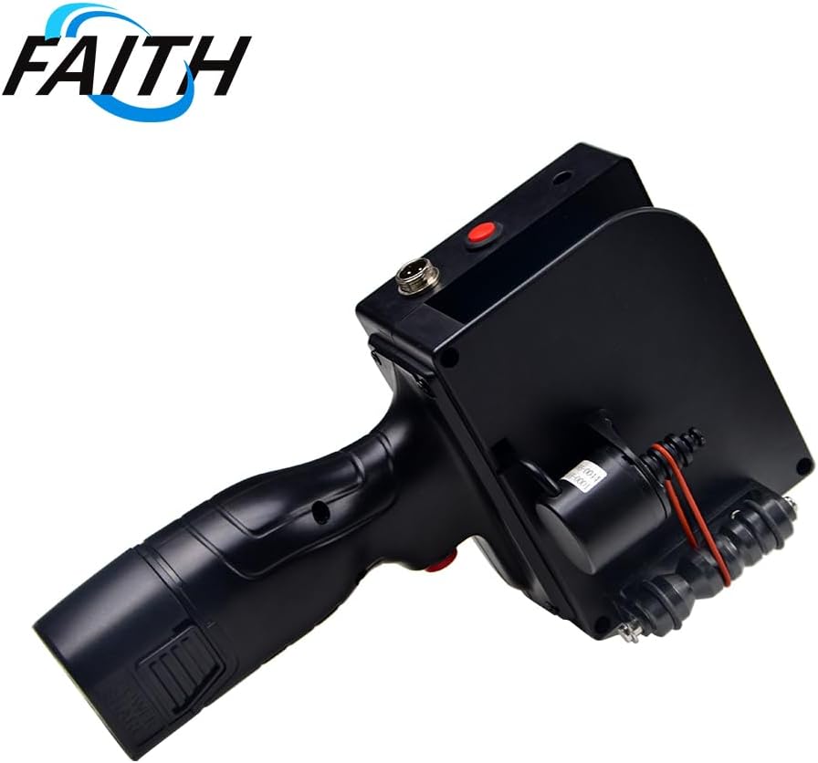 mini Printer Label Printer Faith 25 Languages 12.7mm Variable QR Bar Batch Code Number Logo Expiry Date Label Handheld Thermal Inkjet TIJ Printer(KD480+1Black Cartridge)