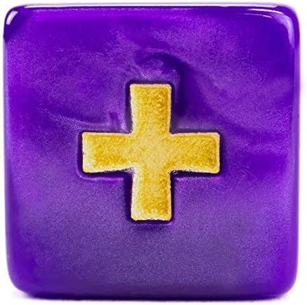 Wiz Dice - Fudge Dice GM Starter Set - Polyhedral Set with Bag for RPG Adventure Games - D6 Dice with Plus, Minus, and Blank Faces - Mystical - 20 ct