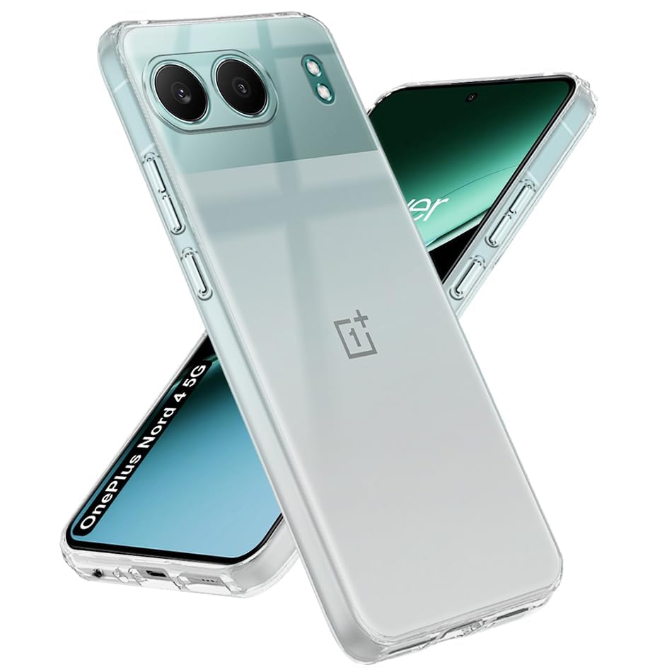 Image of JGD PRODUCTS for OnePlus Nord 4 5G (2024) Premium Transparent Soft Silicon Back Cover [Transparent]