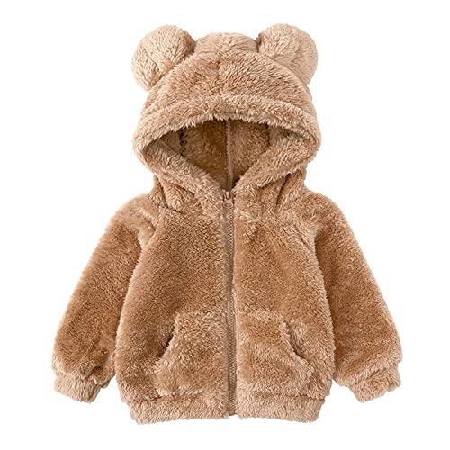Yesunpxs Toddler Girls Boys Fleece Hoody Jacket Zip Up Teddy Coat Warm Winter Outwear #TOP2