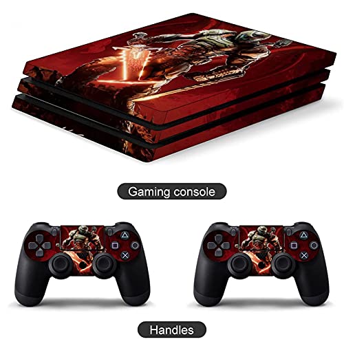 DOOM Eternal PS4 controller and console skin sticker protective cover wireless/wired gamepad controller Full body skin Body Vinyl Sticker Decal Cover Skin