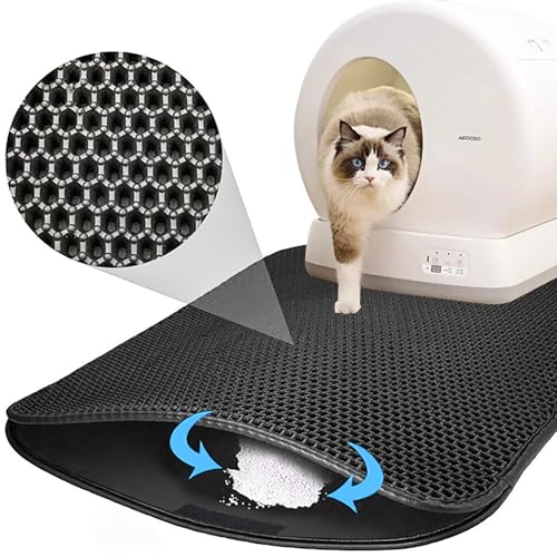 Estera de Arena para Gatos Antideslizante Doble Capa