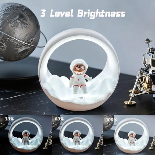 Lámpara de noche astronauta LED recargable para niños miniatura 3