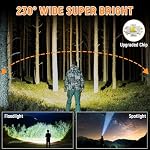 ZioeYiue LED Headlamp Rechargeable 2P, 230° Wide Beam Head Lamp for Adults - Image 2
