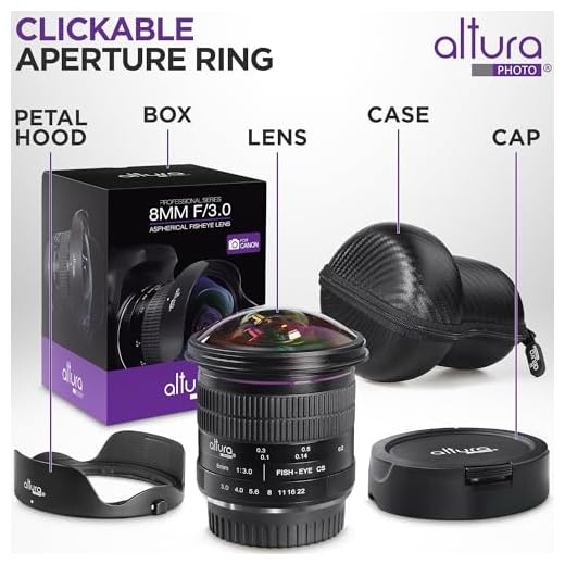 Altura Photo 8mm Fisheye Lens for Canon