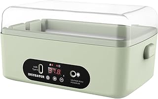 Baoblaze Mini Egg Incubator, Digital Incubator Poultry Incubator for Parrot, Chicken, Quail, Duck, 5 Automatic Turning