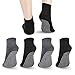 NEWCHAO Calcetines Antideslizantes Calcetines de Algodón Antideslizantes, 4 Pares de Calcetines de Agarre Unisex para Yoga Entrenamiento en Casa Barra Pilates Embarazo Hospital Hombres Mujeres