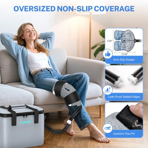 CUEME Ice Machine for Knee After Surgery, Cold Therapy Machine for Knee Replacement with Programmable Timer, Cryotherapy Pain Relief, Ice Therapy Machine for Shoulder, Hip, Ankle and Foot — view 4