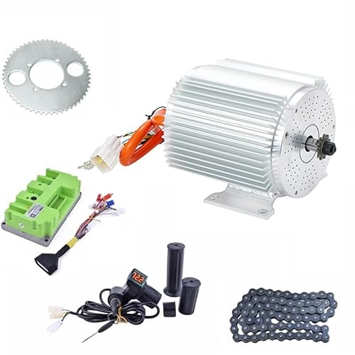 72V 3000W Brushless Motor with Temperature Sensor 6mm² Phase Wires