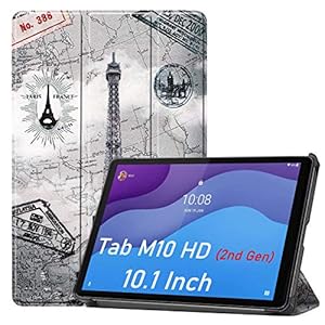HYMY Hülle für Lenovo Tab M10 HD 2nd Gen hülle 10.1″ TB-X306X – Flip Case Cover Schutzhülle Lenovo Tab M10 HD Gen 2-XK