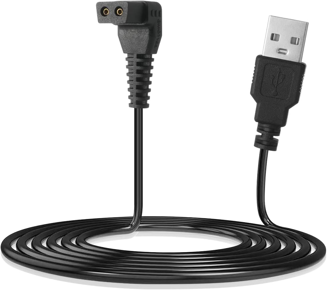 Compatible Beard-Trimmers Charger, USB Charging Cable Power Cord Replacement for Aqua Blade Trimmer, 3 hours Charge Time, Part Number K7941U01