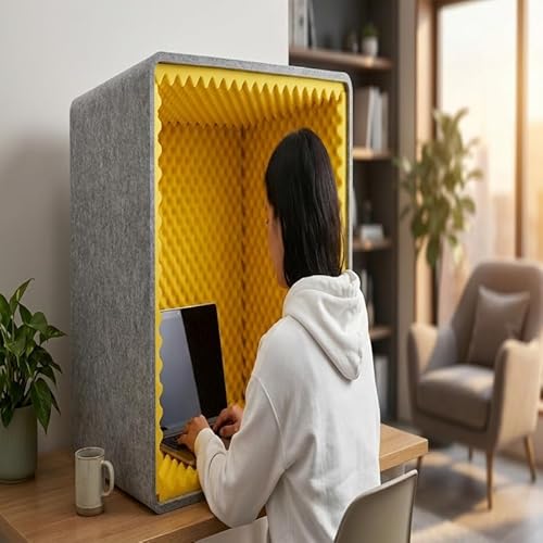 Teywhny 卓上 防音ブース (60cm x 60cm x 60cm)