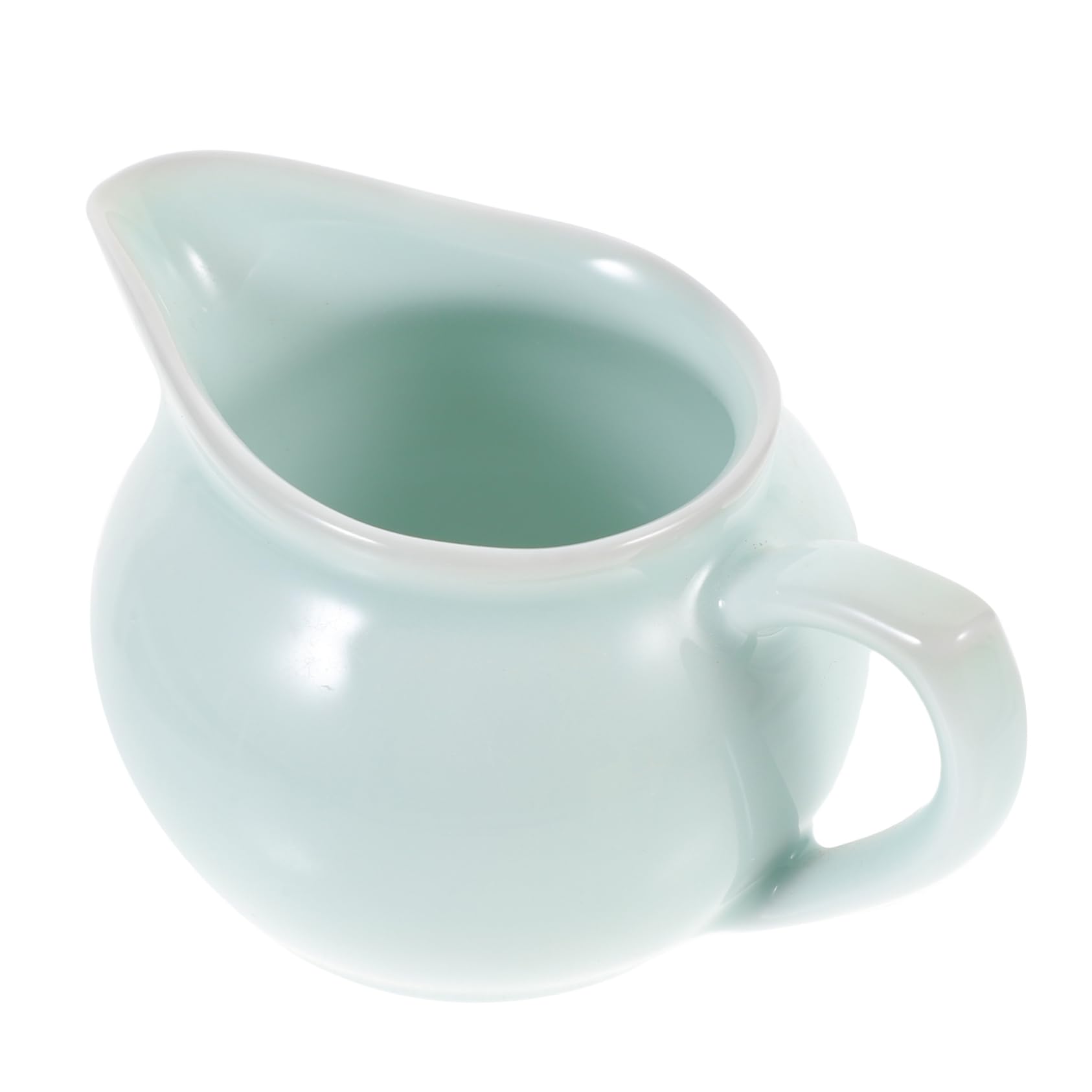 Unomor Ceramic Sauce Pot Sauce Pitcher Coffee Decor Buttercream Syrup for Coffee Gravey Pourer Dish Cream Pourer Coffee Syrup Pitchers Porcelain Creamer Pitcher Gravy Bowl Ceramics Green