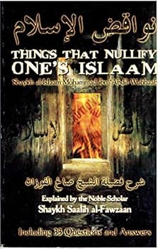Unknown Binding Things That Nullify One's Islaam --2004 publication. Book