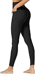 Leggings d'entraînement à l'écrevisse invisible Sunzfly avec des poches pour les femmes, pas de pantalons de yoga de gym avant avec contrôle tummy