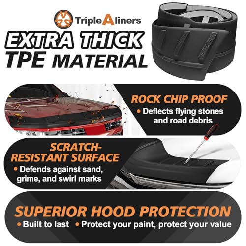 Image of TripleAliners Hood Bug Deflector Protector for 2024 2025 2026 Ford Ranger