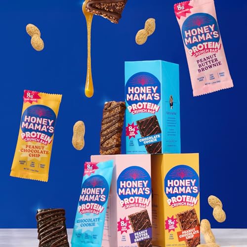 Honey Mama's, Chocolate Cookie Protein Crunch Bar, 8g Protein, No Refined Sugar, No Preservatives, Gluten Free, Dairy Free, Soy Free, Fudgy & Crispy, 170 Calories, 1.25 Ounce Bar - Image 7