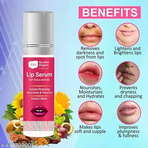 Image of Feel of Nature Lip Roll Oon Serum - 10 ML | Softens & Repairs | Instant Plumping | Nourishes All DayLip Serum, Softens and Repairs, Instant Plumping, Nourishes and Protects, Instant Shine