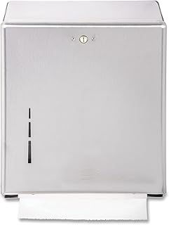 C-Fold/Multifold Towel Dispenser, Stainless Steel, 11 3/8 x 4 x 14 3/4