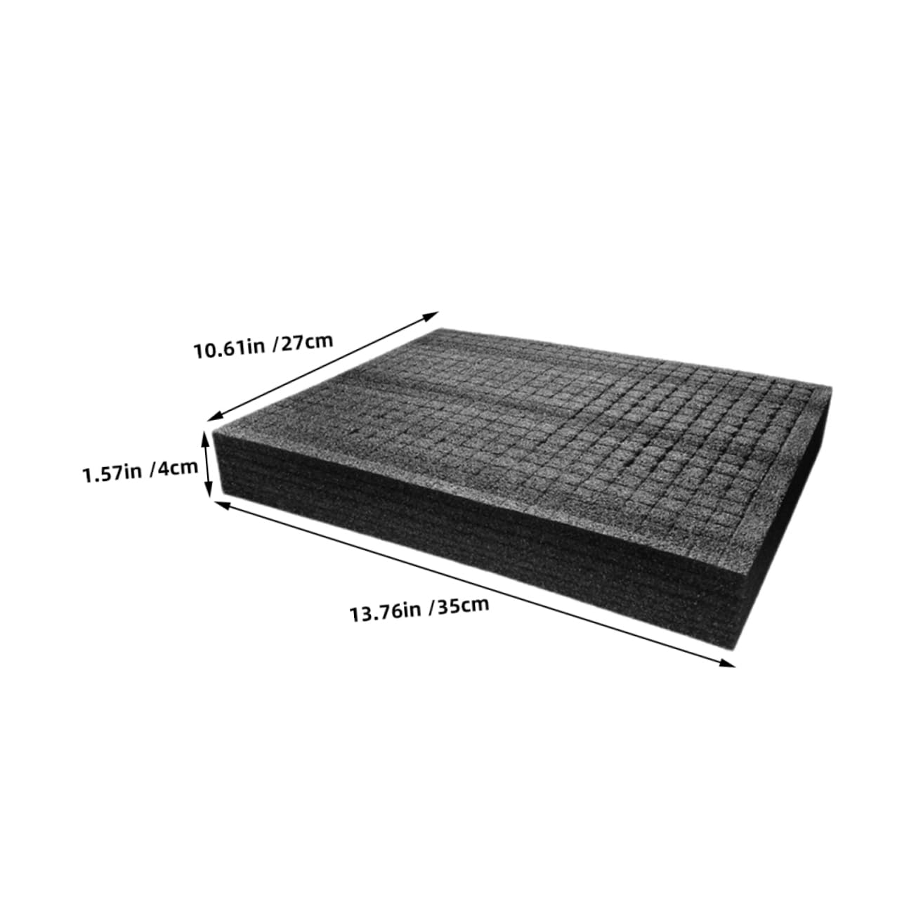 DIYEAH Foam Insert Daily Use Foam Board Black Pearl Cotton Packing Liner for Jewelry Padding