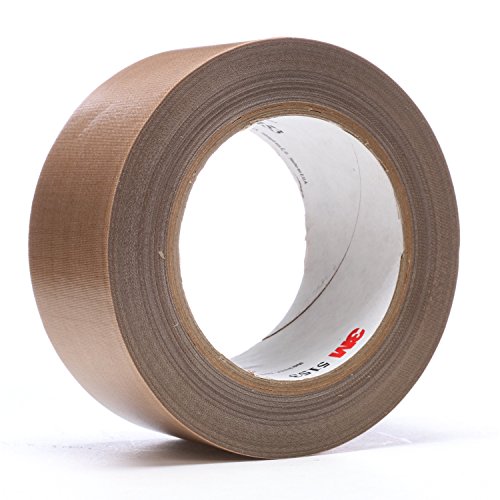 Image of 3M 45637 General Purpose PTFE Glass Cloth Tape 5153, 2 inch x 36 yd. 6.8 mil, Light Brown
