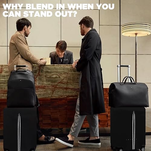 Image of WanderWraps Spendex Polyester Protective Luggage Cover | Hard Luggage Trolley Bag Cover | Washable | Dust Proof | Stretchable | M - 24 inch | Skytrail